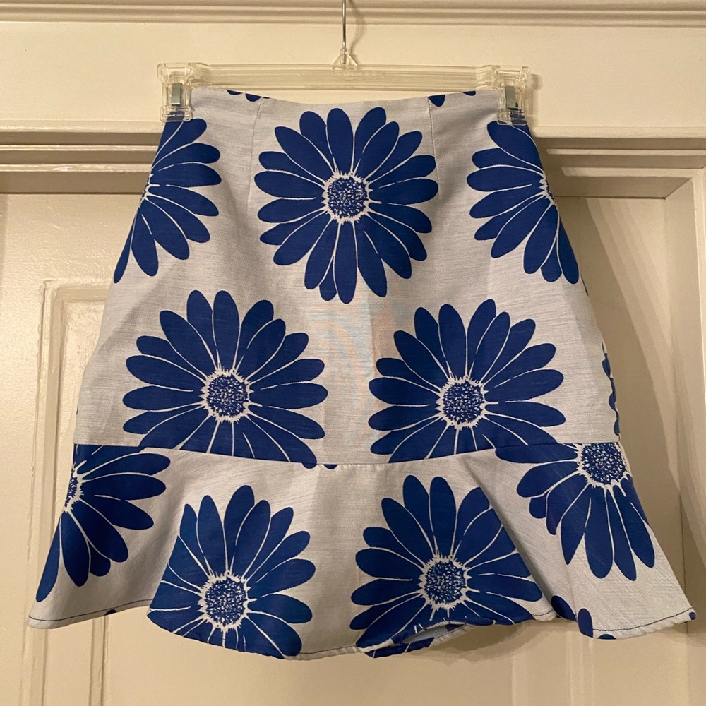 Anthropologie Hutch Floral Print Skirt Fit and Flare Size 0